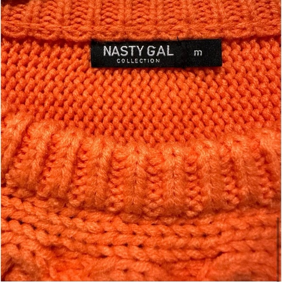 Oversized Thick Bat Wing Sleeves Cable
Knit Sweater Medium Orange - Picture 6 of 13